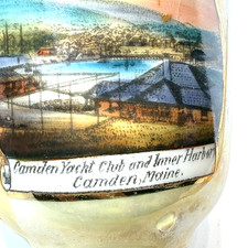 CAMDEN MAINE ME Antique YACHT CLUB HARBOR Souvenir TRINKET TEA CUP picture