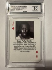 2003 Starz Behind Barz Sean Puffy Combs Ace of Diamonds CCG 10 Gem Mint picture