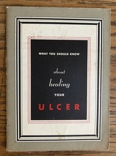 1954 Ulcer Patient Education Pamphlet Wyeth Amphojel Medical Ephemera Booklet picture