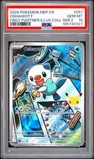 Oshawott 051 PSA 10 First Parter Series 2 Black Star Promo Pokemon Card Game picture