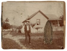 1900s Deleted Woman Damaged Vernacular Americana Photo picture