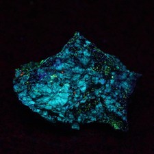 RARE Teal fluorescing Fluorite var. Chlorophane, & Fluorapatite. Franklin N.J. picture