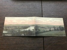 Lithograph Bi-Fold PC Elmira New York Panoramic Town View early 1900s picture