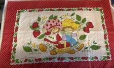 Vintage Strawberry Shortcake Standard Pillowcase Pink Excellent Rare picture