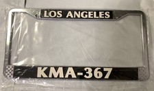 NEW OFFICIAL KMA-367 Los Angeles LAPD Chrome License Plate Frame 11-99 Police picture
