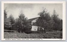 Vintage Macbeth's Restful Cabins Cook Forest Park PA Photo Postcard picture
