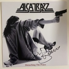 Graham Bonnet (Alcatrazz)   *HAND SIGNED*   12x12 photo -  Disturbing The Peace picture