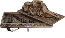 BC Catholic Sleeping St Joseph Statue with Case Base. Catholic Statues picture