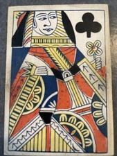 ORIGINAL 1860-1880s NO NUMBERS SAMUEL HART PLAYING CARD OLD WEST CIVIL WAR US picture