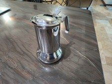 Benjamin & Medwin 4 to 6 Cup Espresso Maker Vintage 1980s Stainless Steel Stove picture