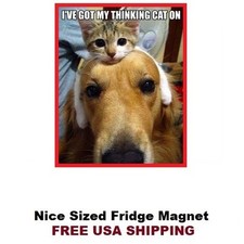 233 - Funny Cat Humorous Refrigerator Fridge Magnet picture