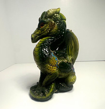 Windstone Editions Green 1986 Dragon Resin Figurine Melody Pena Hand Painted picture