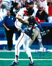 Atlanta Braves catcher Greg Olson Signed Autographed 8x10 Photograph To Andrew picture
