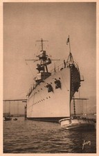 Photo French cruiser Suffren Navy 10000 ton ship - War Time picture