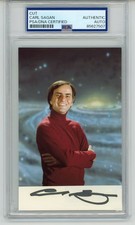 Carl Sagan ~ Signed Autographed Photo Authentic Signature ~ PSA DNA Encased picture