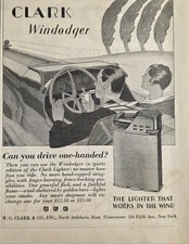 1927 Print Ad Clark Windodger Cigarette Lighter Works in Wind N. Attleboro,MA picture