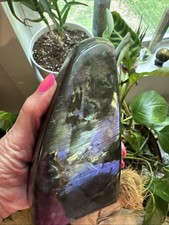 Large 2.1 Lb Labradorite Crystal Mountain 6.75” picture