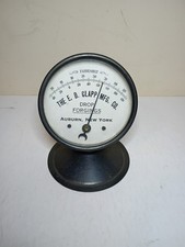 Antique E D Clapp Mfg Co Auburn NY Table Top Thermometer picture