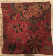 Schumacher Fabric Remnant Jahanara Carpet Turkish Red 106”x21” LAST ONE picture