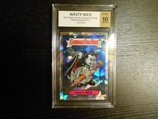 2013 GARBAGE PAIL KIDS Chrome ATOMIC #1a Nasty Nick CGS (PSA 10/APR $800) GEM 💎 picture