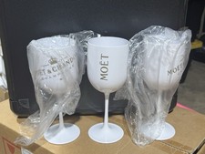 Moet & Chandon Champagne Plastic Stem Glass Goblet - 1 pair  picture