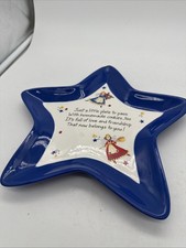 Vtg Gooseberry Patch Star Cookie Plate Tray Friendship Quote Midwest picture