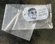 1995 Chicago ROCK 103.5 FM Radio Mancow's Morning Madhouse Dog Tags UNUSED MISP picture