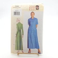 UNCUT Vintage Sandra Betzina Sewing Pattern 7396 For Misses Petite Dress Sizes G picture