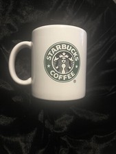 Starbucks White Ceramic Mug 4” High Collectible picture