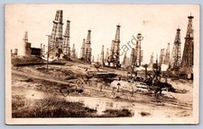 K67/ Signal Hill Long Beach California Postcard RPPC c1910 Oil Wells 251 picture