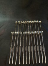 Vintage Eastern Airlines 35 Pc Flatware Set International Stainless Aviation MCM picture