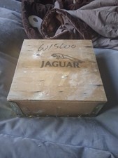 Vintage Jaguar JLM 776 Wooden Parts Shipping Crate Made in UK Leaper Logo picture