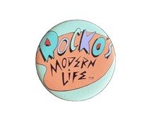 Rockos Modern Life Metal Enamel Lapel Pin Cartoon picture