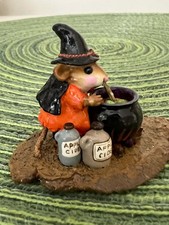 Wee Forest Folk M-215 Somethings Brewing 1996 DP WFF Mint Halloween No Box picture