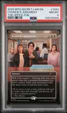 2025 MTG Secret Lair Dwight Schrute Office Foil #7041 PSA 8 Council's Judgment picture