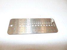 Vintage General Hardware #15 Drill & Wire Gauge Index for Machine Screw Taps picture
