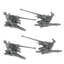 BMC WW2 German Flak 37 Artillery - 4pc 1:32 Accessories for Plastic Army Men picture