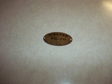 Vintage WALTER'S BEER BRASS WOOD KEG TAG Eau Claire Wisconsin Wi. Bar Tavern picture
