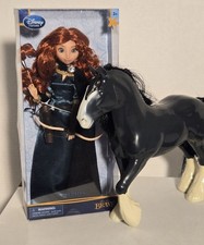 Disney Pixar Brave Merida NIB Classic Doll 2012 Angus Horse Mattel Princess Lot picture