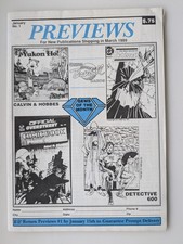 Diamond Comics Previews 1 1st Issue Ultra Rare Retailer Copy Unused 1989 picture