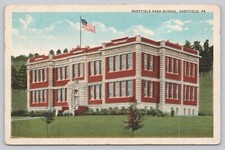 Sheffield High School, Sheffield PA Pennsylvania Postcard 1920s White Border picture