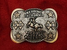 Rodeo BULL RIDING Champion☆2008☆Redding CA☆Megabull☆Trophy Buckle☆Rare☆T43 picture