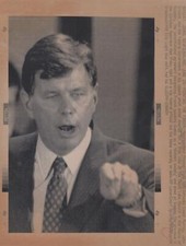 1990 Clyde Wells Speech Meech Lake Accord St. John's Original Rare Press Photo picture