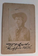 Original Early William Buffalo Bill Cody Cabinet Card circa 1890s picture