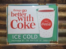 VINTAGE COCA-COLA PORCELAIN SIGN 17