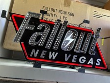 Mint Condition Bethesda Fallout New Vegas Promotional Neon Sign 100% Working picture