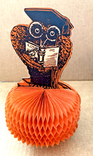 Vintage Beistle Halloween Owl Honeycomb Roly-Poly 1930’s picture