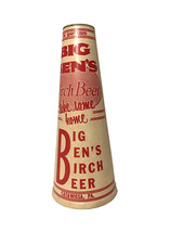 Vintage Big Ben's Birch Beer  Wax Cone - Catawissa, PA picture