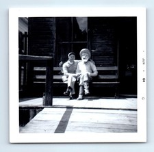 Old Vintage Square Photo SOLO MAN GOLD MINER STATUE KNOTTS BERRY FARM 1964 picture