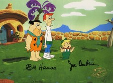 Flintstones-Fred/George/Elroy-Original Cel-Jetson's Meet Flintstones Signed 2x's picture
